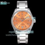 Swiss Replica Omega Seamaster Aqua Terra 150m Orange Dial Cal.8900 Watch 
